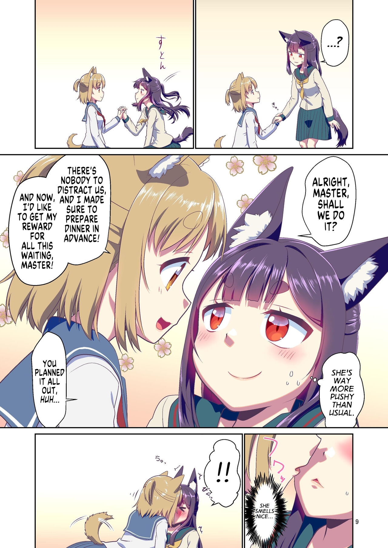Me ga Sametara Kemomimi Shoujo ni Natteita Ohanashi 3 | How I Woke Up as a Girl With Animal Ears Pt.3 - Page 9
