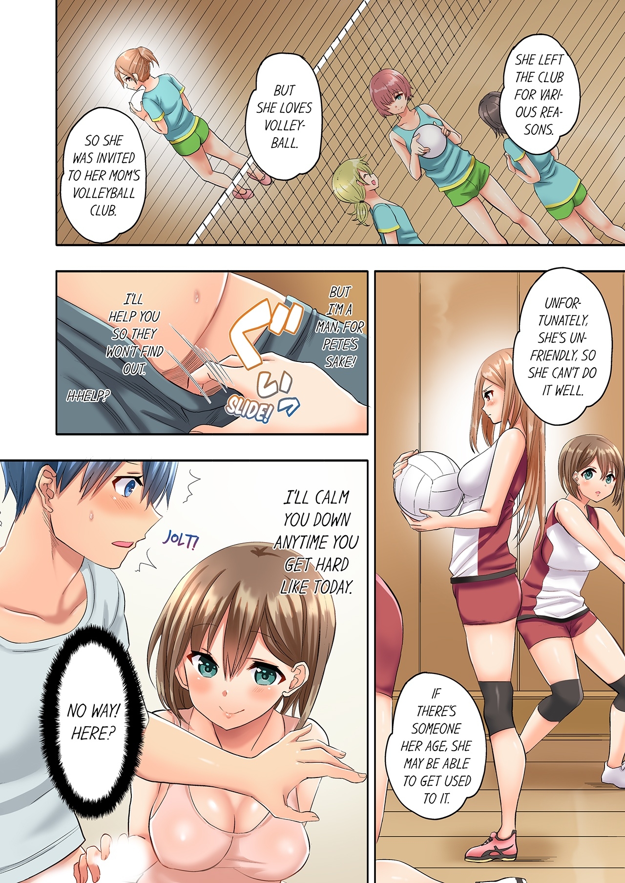 [Kazutaro] Hitozuma Volley-bu no Asedaku SEX ~Shower Abinagara Mitchaku Shichau? 1-3 | Married Women's Volleyball Club Sweaty Sex - We're Being Glued Together While Taking A Shower? 1-3 [English] 35