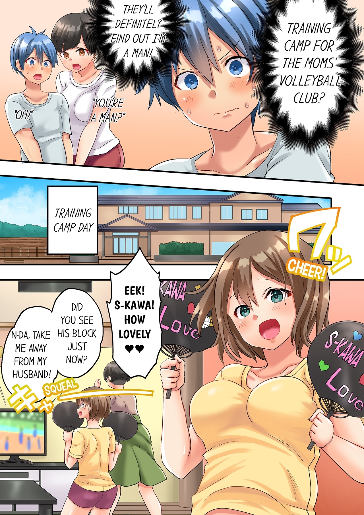 [Kazutaro] Hitozuma Volley-bu no Asedaku SEX ~Shower Abinagara Mitchaku Shichau? 1-3 | Married Women's Volleyball Club Sweaty Sex - We're Being Glued Together While Taking A Shower? 1-3 [English] 54