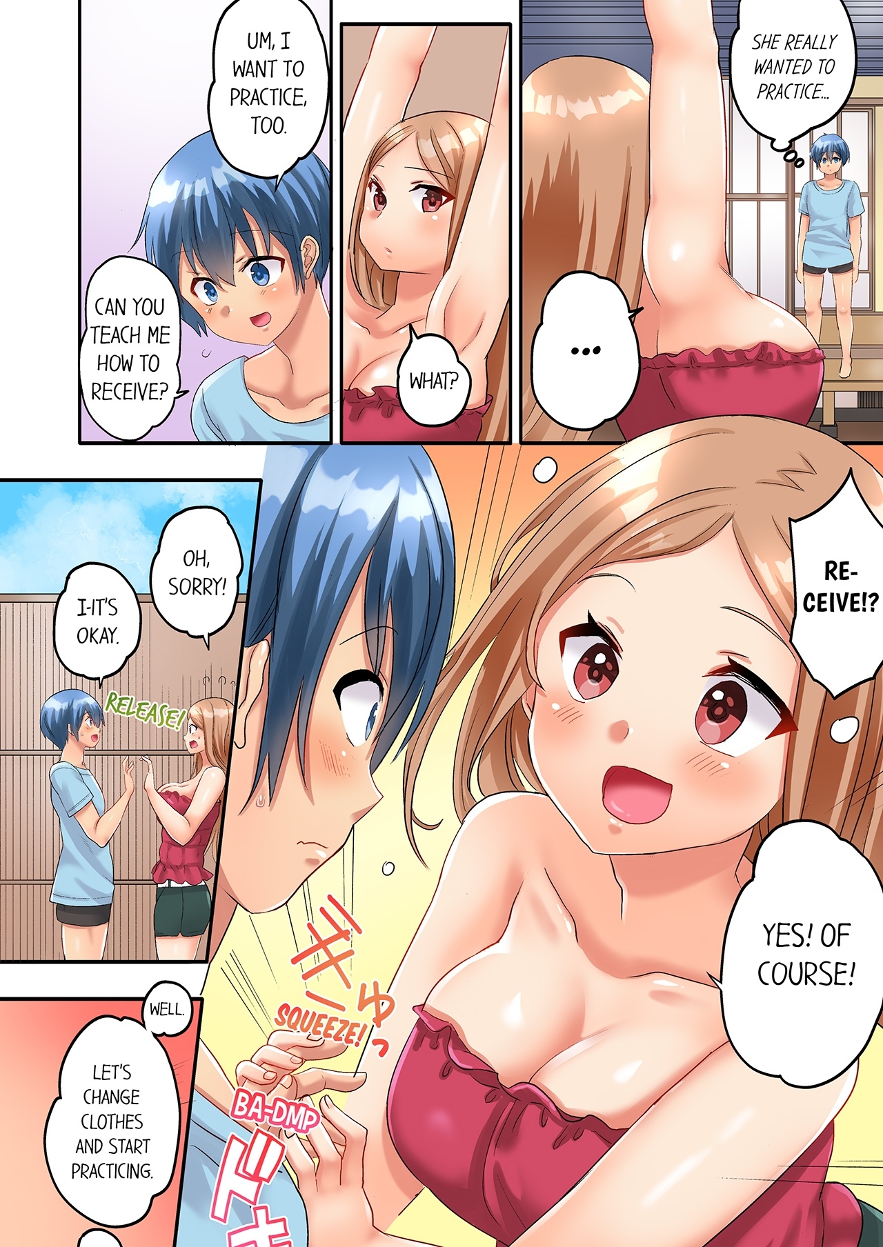 [Kazutaro] Hitozuma Volley-bu no Asedaku SEX ~Shower Abinagara Mitchaku Shichau? 1-3 | Married Women's Volleyball Club Sweaty Sex - We're Being Glued Together While Taking A Shower? 1-3 [English] 57