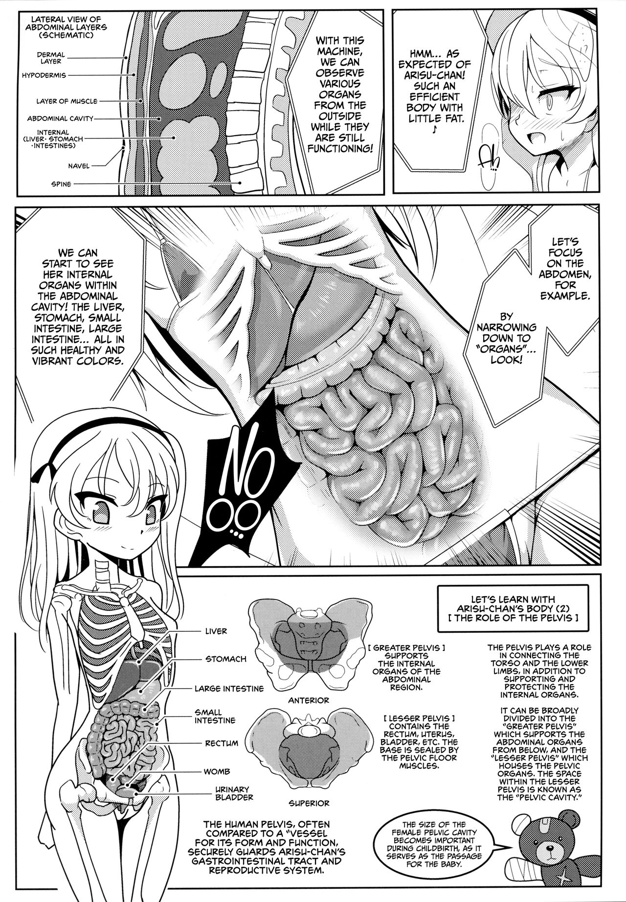 Shimada Arisu-chan de Manabu Onnanoko no Jintai <Kotsuban Hen> Jou 10