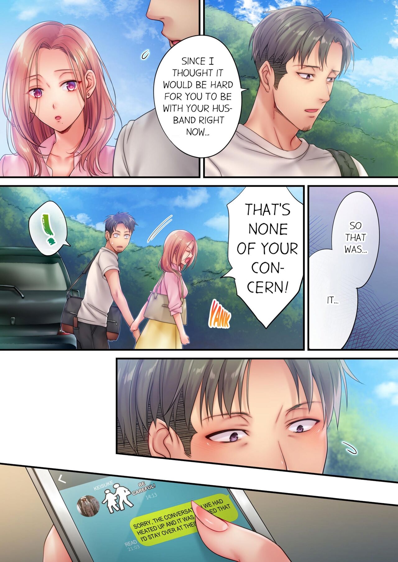 Netori Esthe de, Konya, Tsuma ga.... | I Can't Resist His Massage! Cheating in Front of My Husband's Eyes Vol. 1-4 201