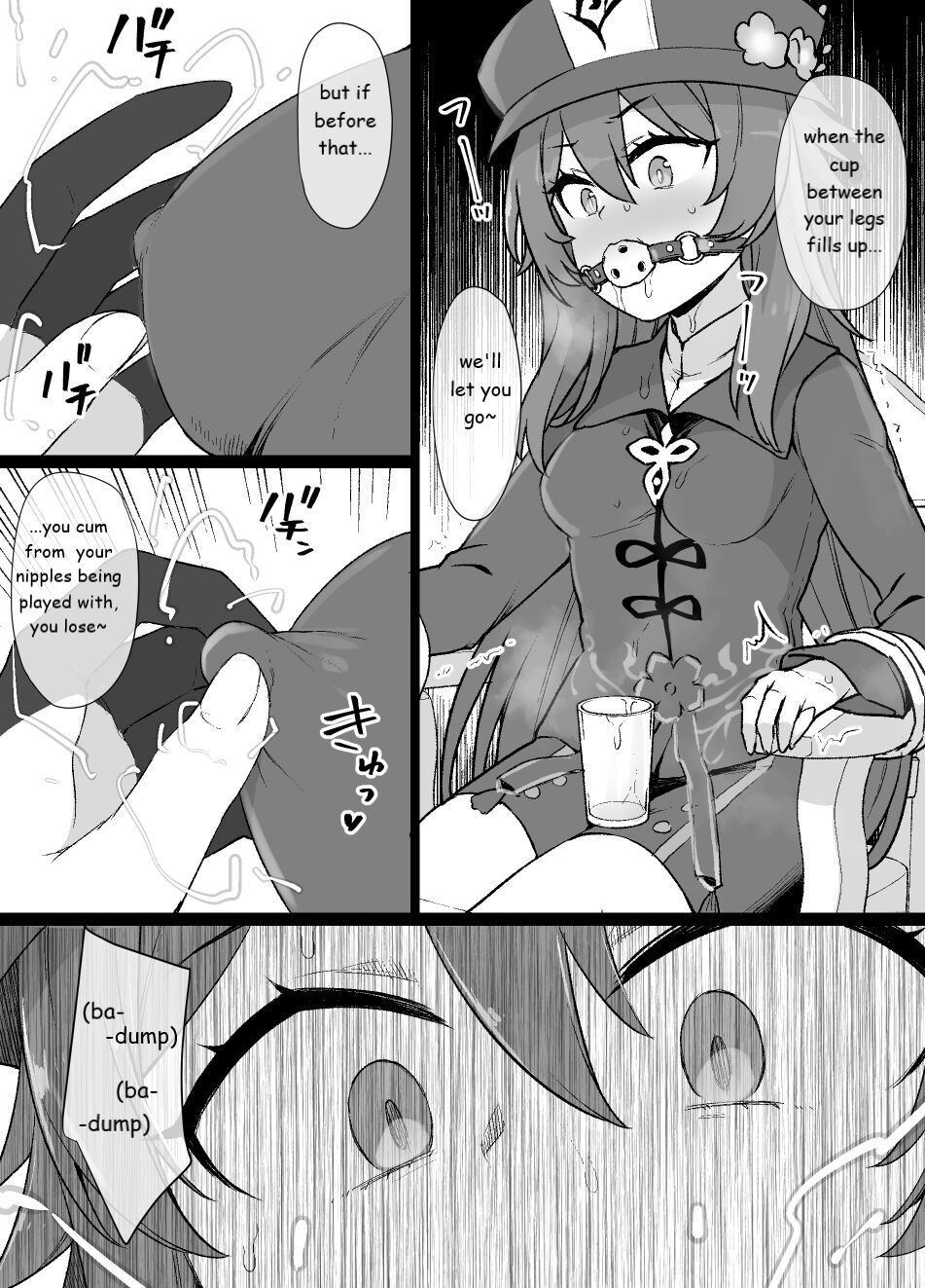 Genshin Impact Hu Tao Chikubi Zeme Manga 2