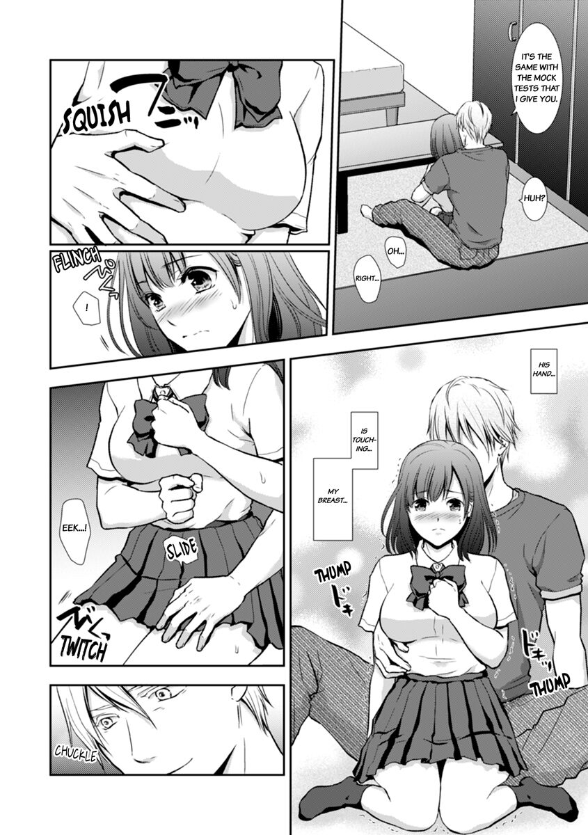 "Sex no Benkyou Shiyokka?" Kareshi ga Iru no ni Itoko kara Shojo wo Ubaware Zecchou Shidou 14 - Page 10