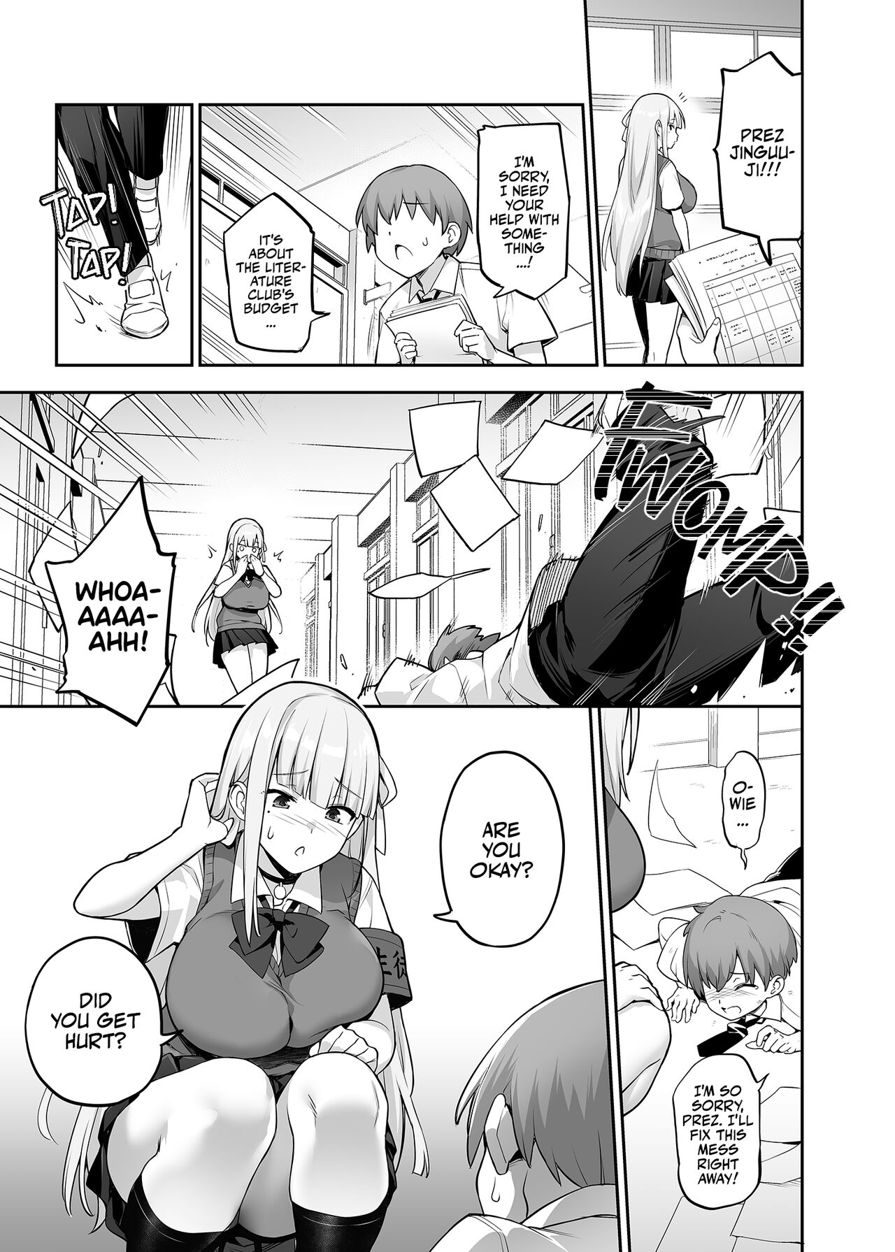 Akogare no Seitokaichou ga Kyonyuu Sugiru Ken | Our Beloved School Prez's TITS are too BIG! - Page 10