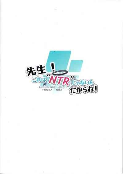 Sensei! Kore wa " NTR" Jyanain Dakara Ne! 2