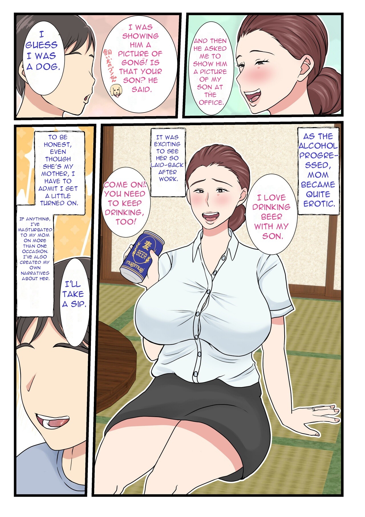 Yotta Okaasan ha Totemo Kawaii - My Drunk Mom is so Cute - Page 4
