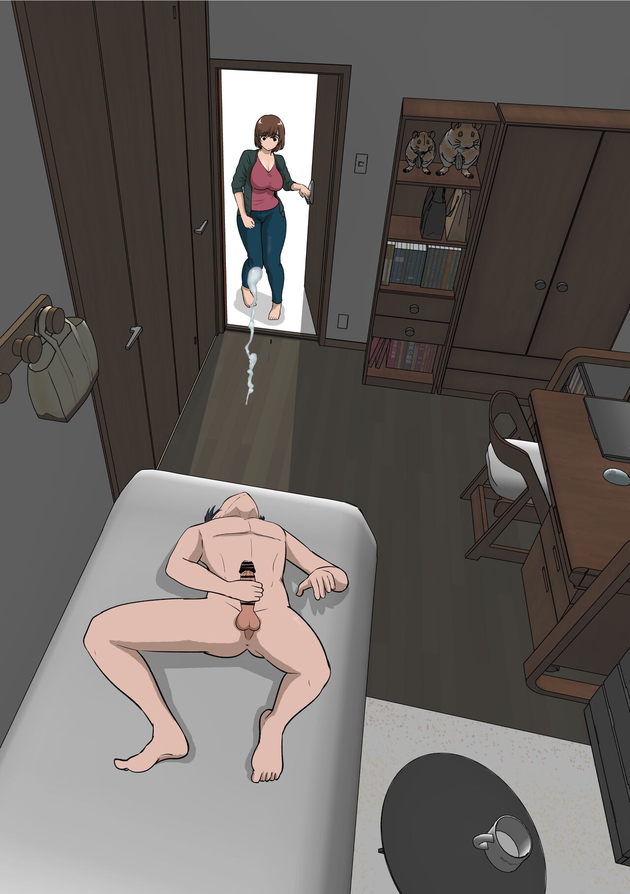 doukyuu nama ni eroi me de mi rare te iru uti no kaa san to raburabu etti si te mi ta - Page 23