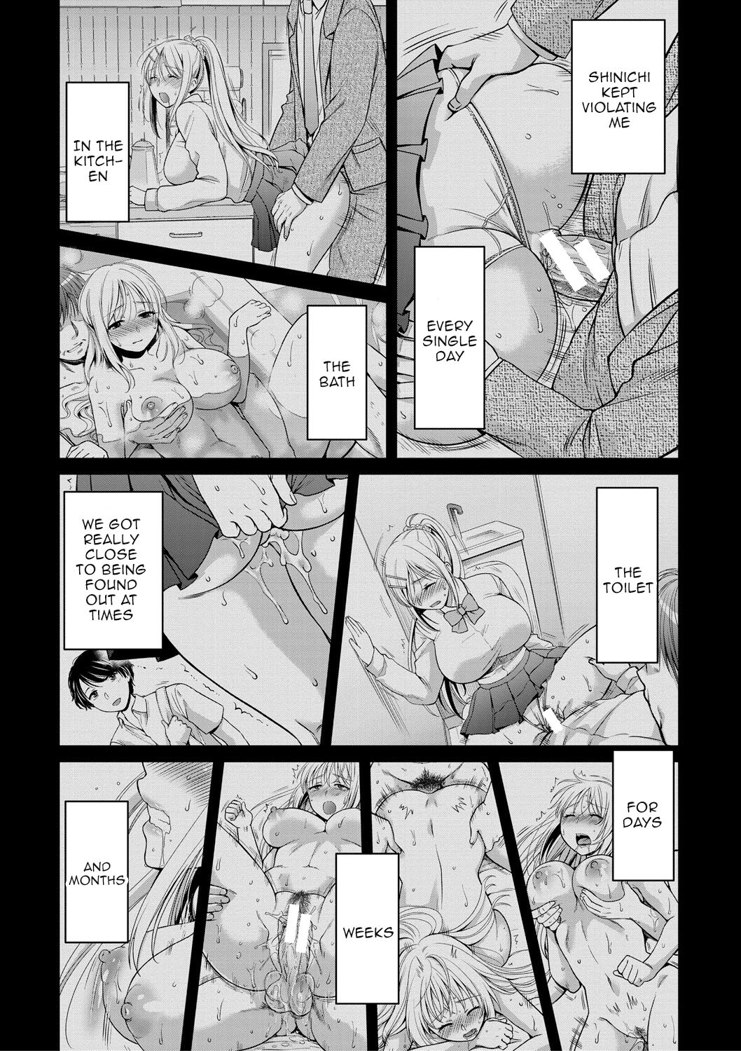 [Harusawa] Nisemono Kazoku - Gifu ni Ochite Iku Musume | Daughter Falling Into Stepfather Ch.1-4 [English] {Doujins.com} [Digital] 34