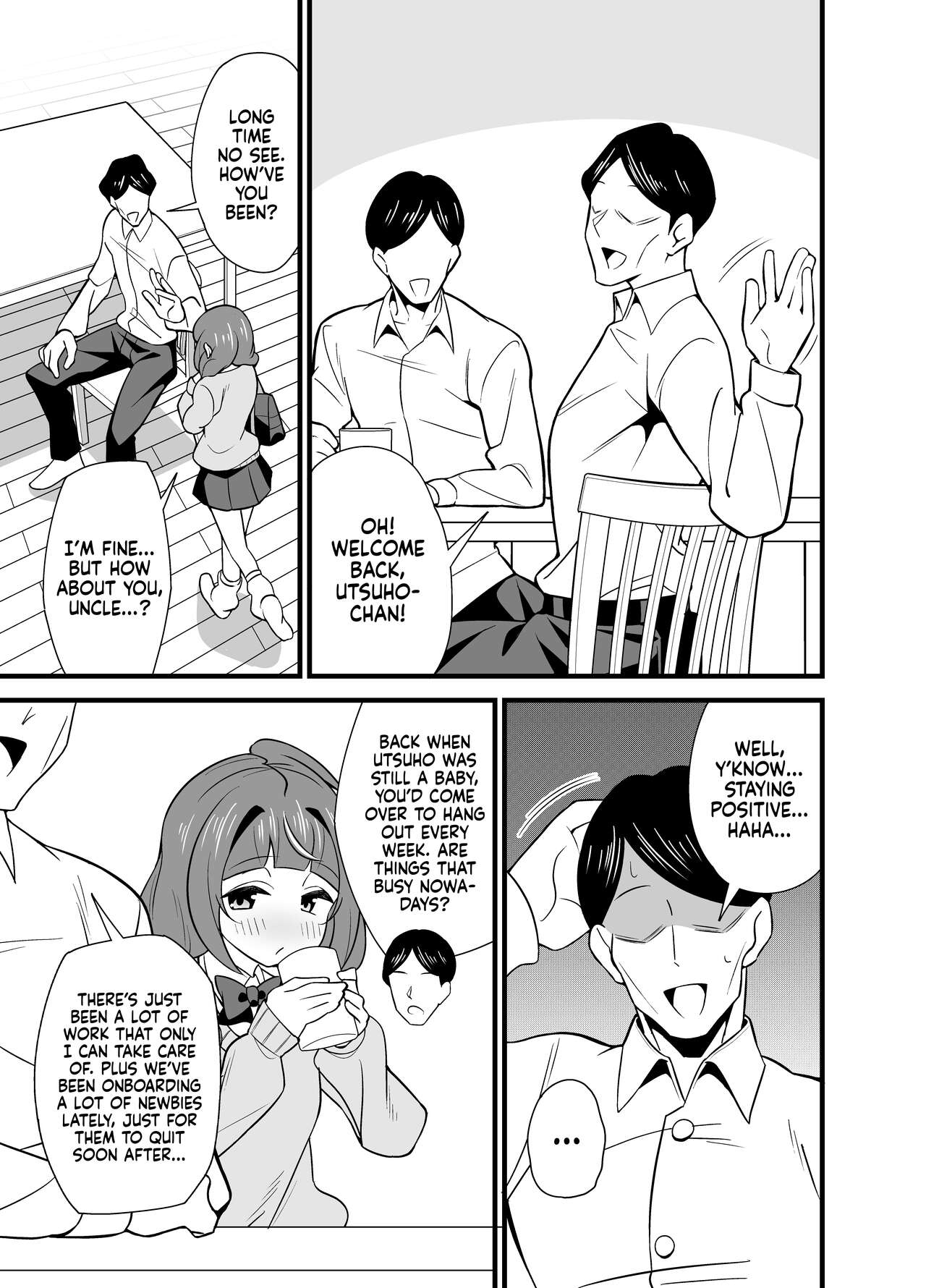 Oji Saimin 0 Saimin Appli o Te ni Shite Shimatta Meikko no Wagamama Houdai Virgin Sasage Kyouai Gyaku Rape | Hypnotized Uncle 0Crazed Reverse Rape - Page 4