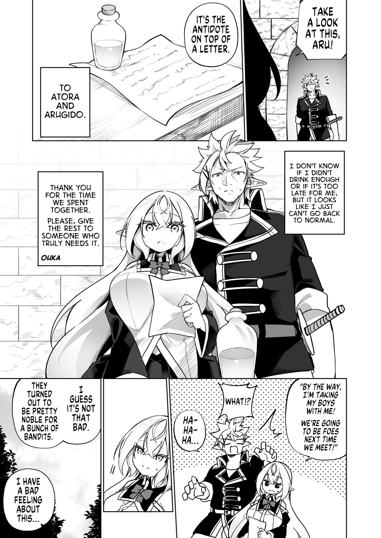 Mesugaki Elf ni Natta Don 2 Elf-ka no Kusuri part 3 | A Bandit Chief Who Turned Into a Bratty Elf Girl 2 Elvification Drug part 3 - Page 37