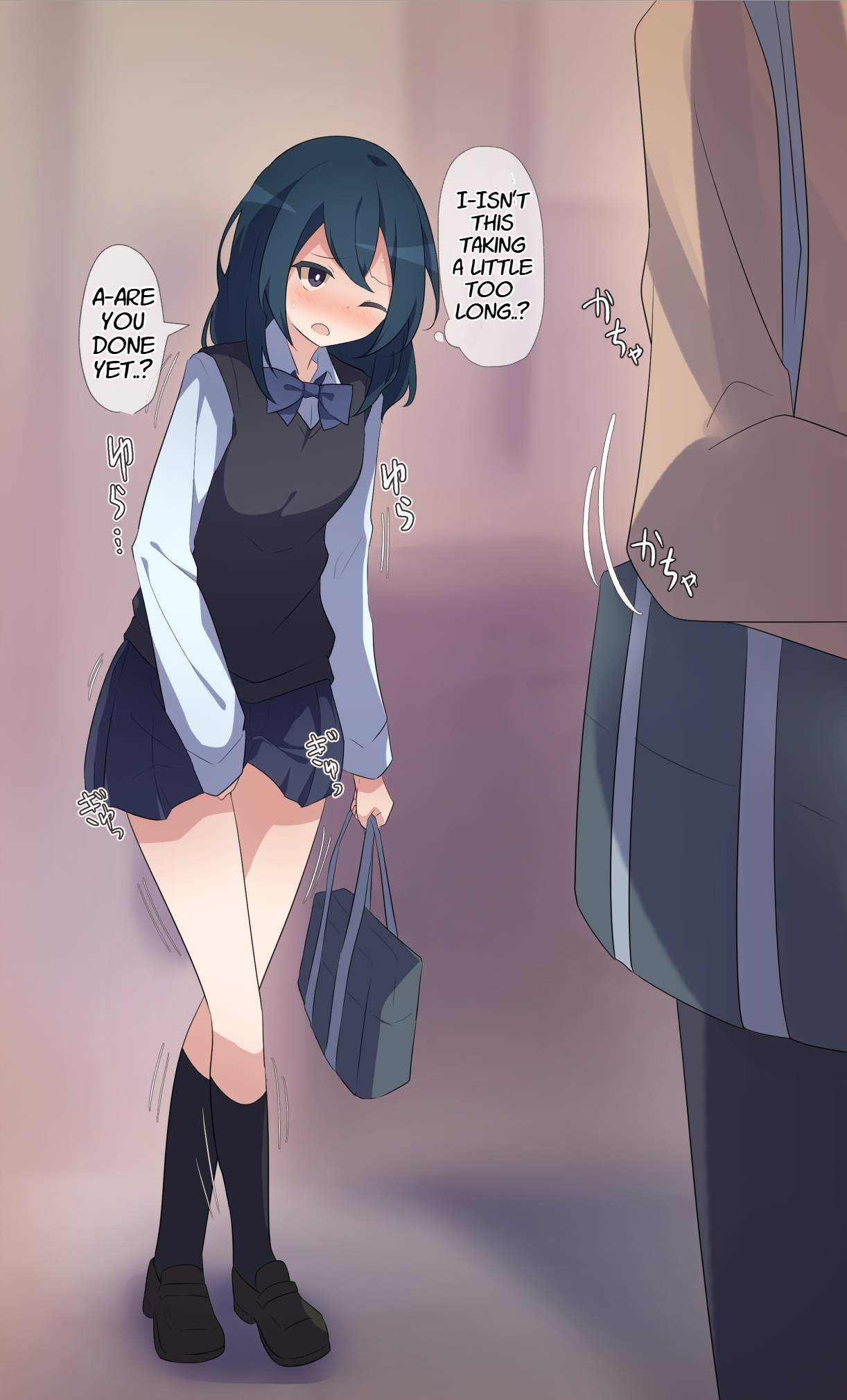 Desperate Girl wets herself due to being teased by her pee-loving boyfriend - Page 11