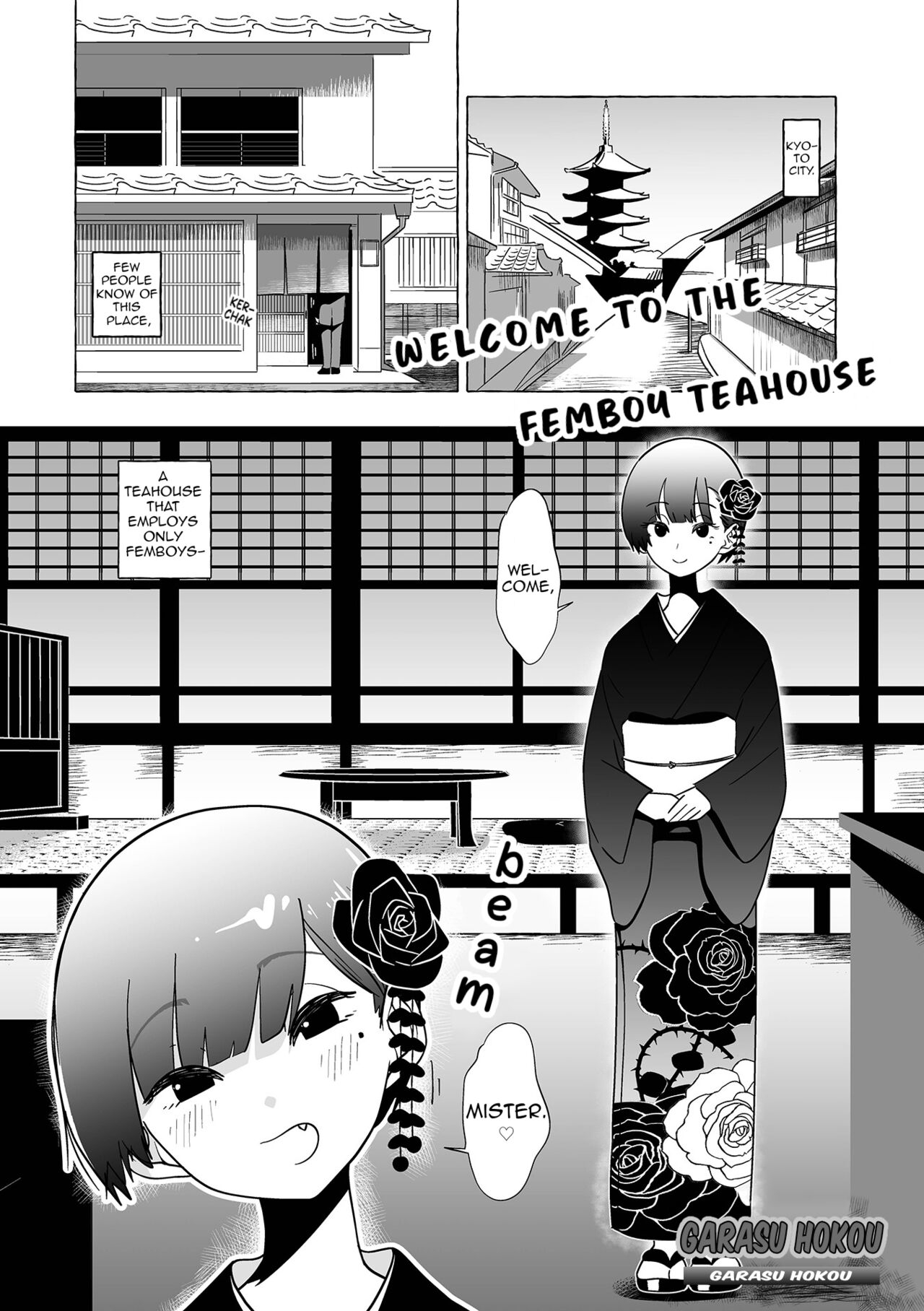 Otoko no Musume no Chaya ni Oideyasu | Welcome to the Femboy Teahouse - Page 1