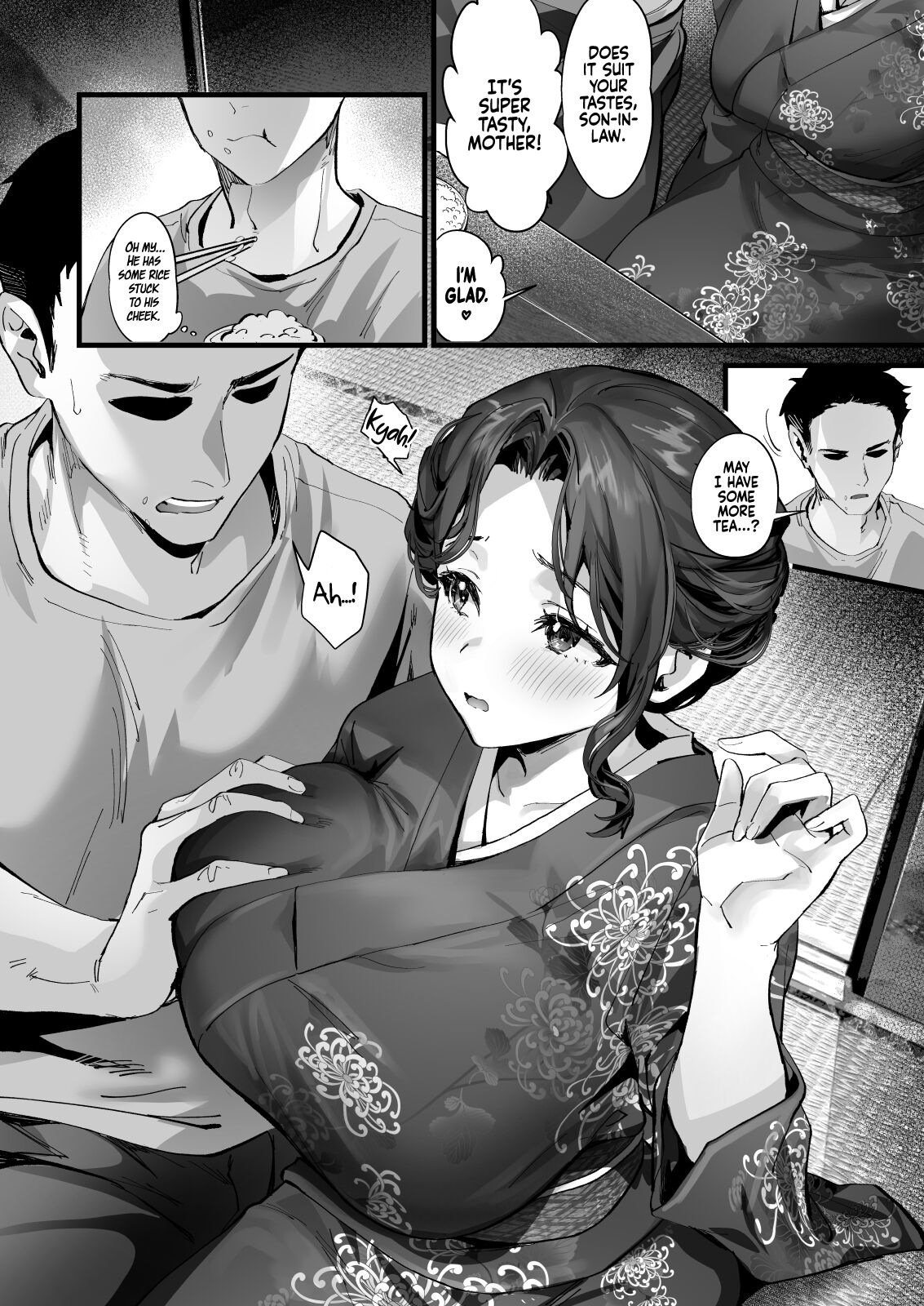 [sagejoh (sage joh)] Hiyakeato no Musume to Fuufu ni natta Sono Yoru, Gibo mo Ukkari Haramasete shimau Natsu | After Marrying her tanned Daughter, I accidentally got my Mother-in-law Pregnant one Summer Night [English] [Coffedrug] [Digital] 24