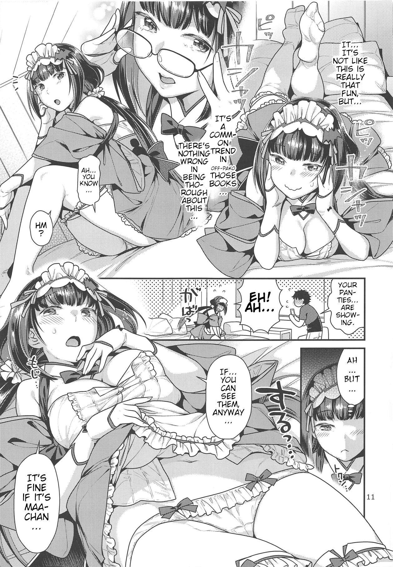 (COMIC1☆15) [Nekomataya (Nekomata Naomi)] Maid Cos Osakabehime to Off-Pako Suru Hon | Having Off-Pako With Maid Cos Osakabehime Book (Fate/Grand Order) [English] 9