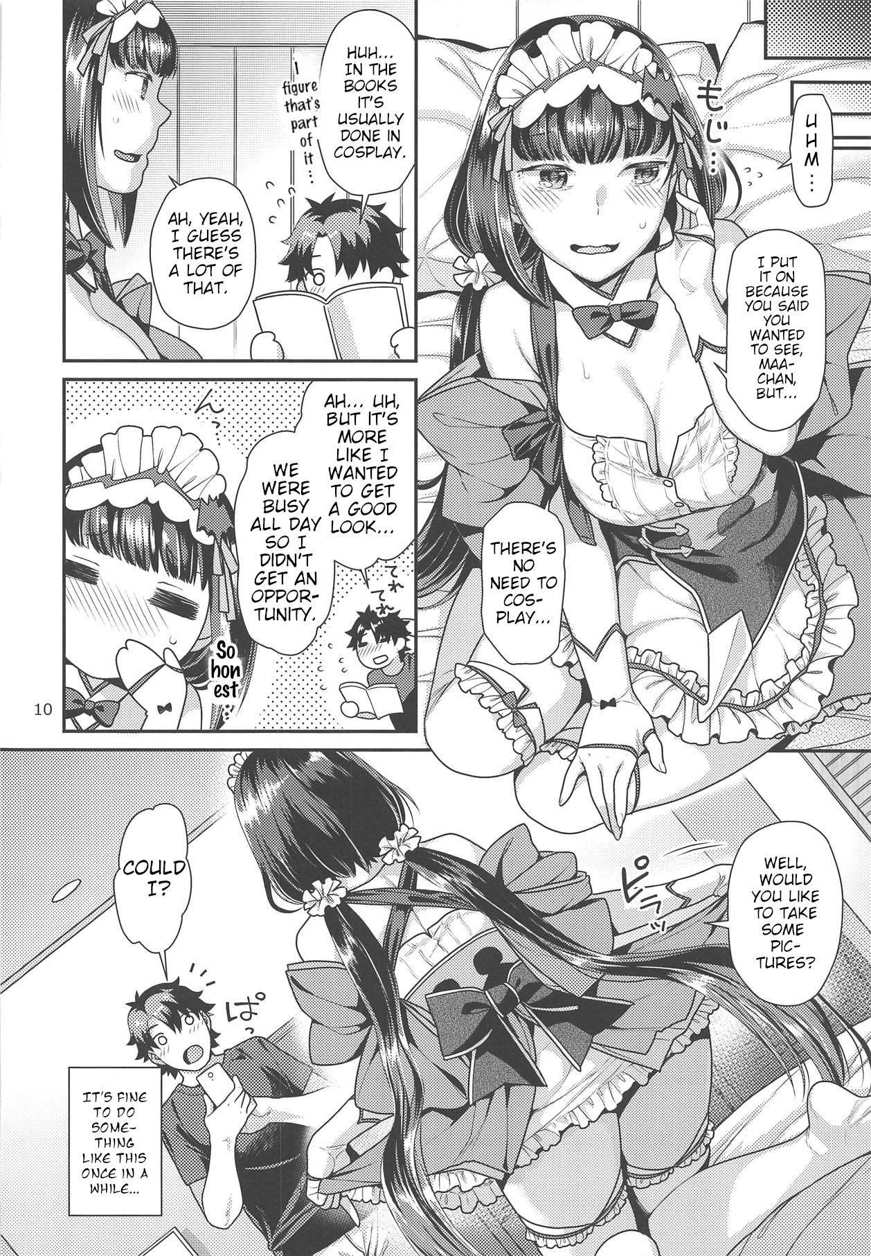 (COMIC1☆15) [Nekomataya (Nekomata Naomi)] Maid Cos Osakabehime to Off-Pako Suru Hon | Having Off-Pako With Maid Cos Osakabehime Book (Fate/Grand Order) [English] 8