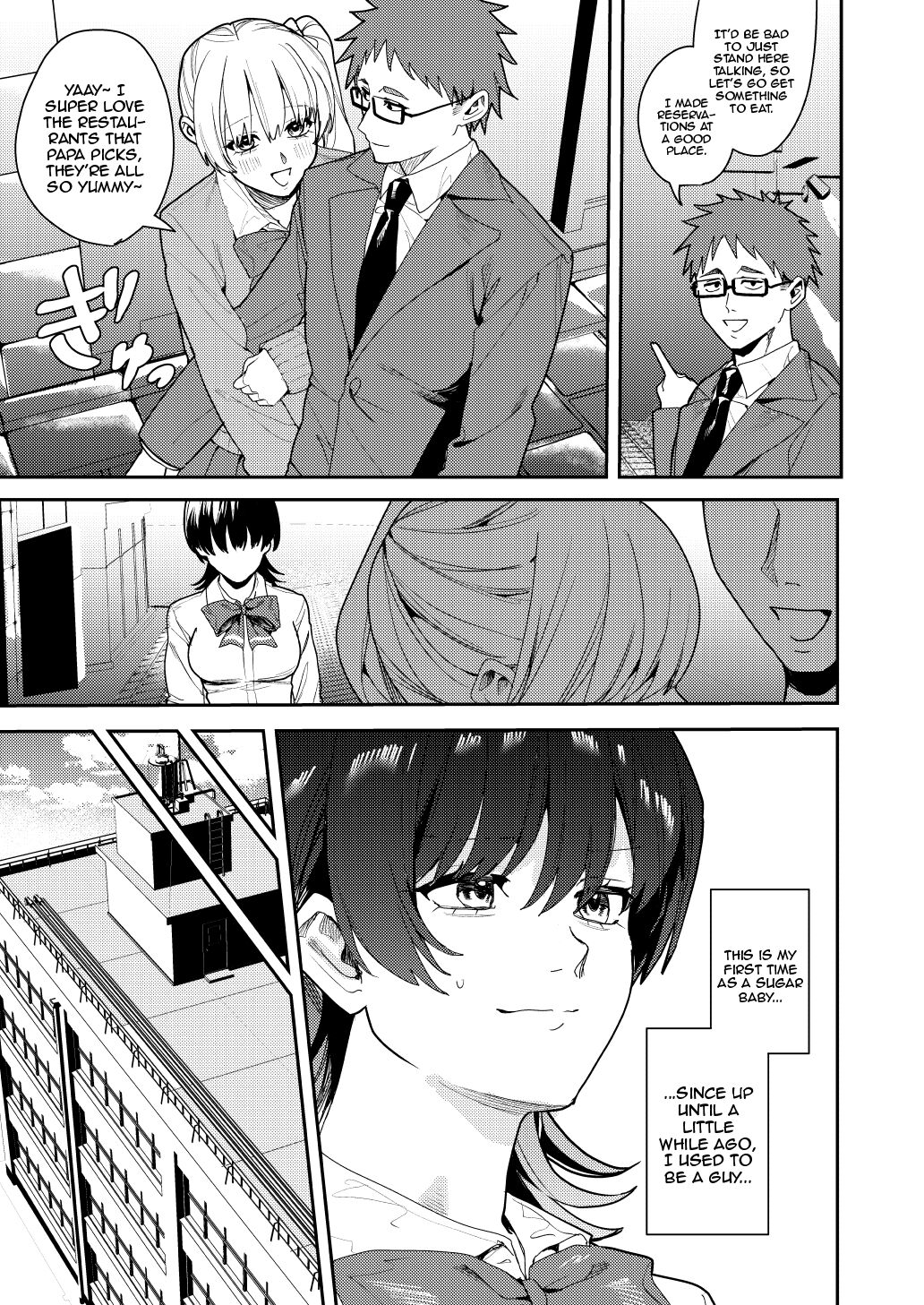 Papakatsu Nyotaika de Tanoshiku Kasegu! | Having Fun and Earning Some Money by Prostituting Myself After Turning Into a Girl! - Page 4