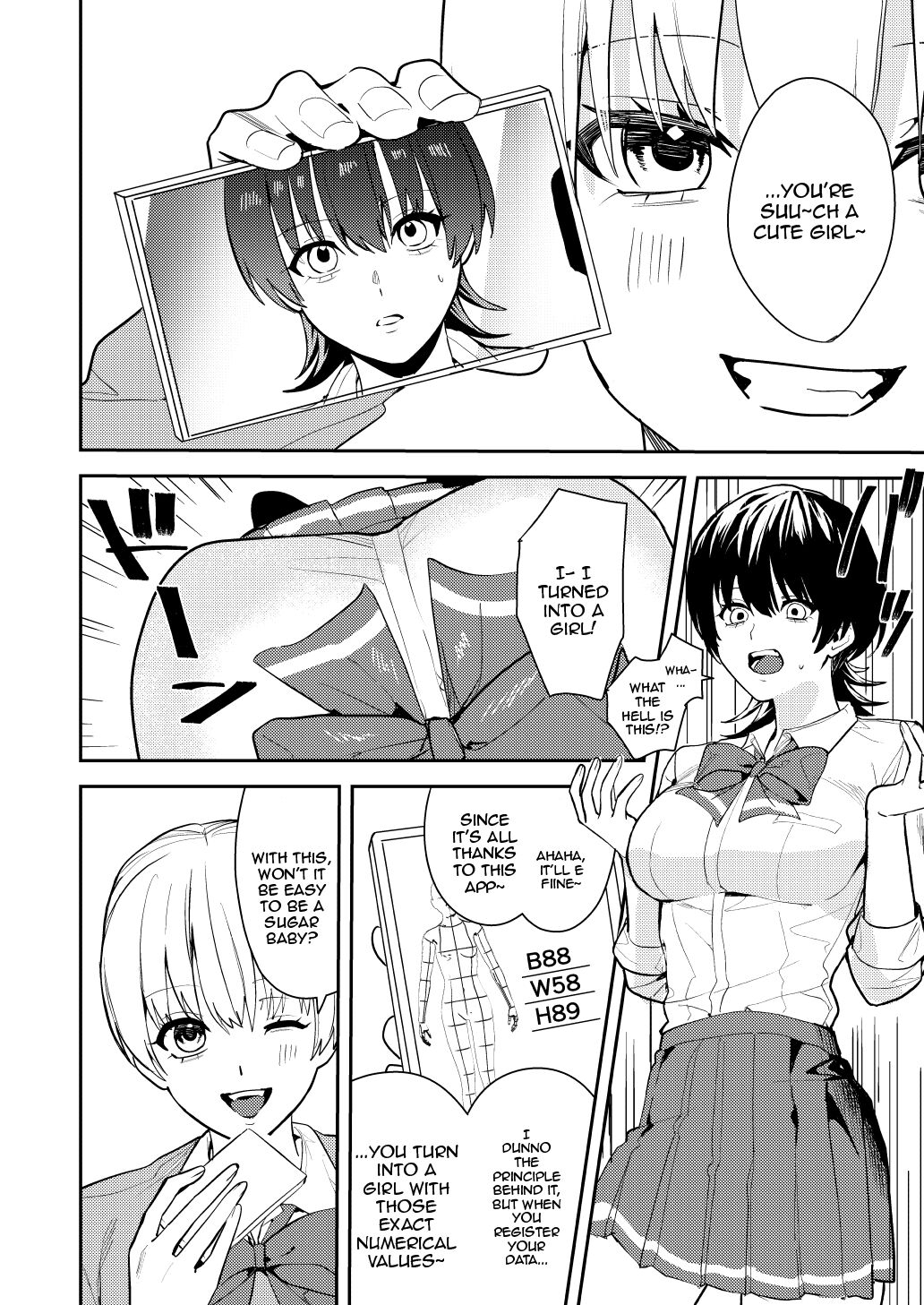 Papakatsu Nyotaika de Tanoshiku Kasegu! | Having Fun and Earning Some Money by Prostituting Myself After Turning Into a Girl! - Page 7