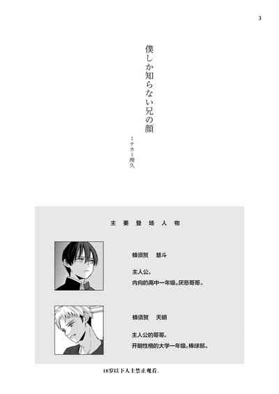 Boku shika Shiranai Ani no Kao 3