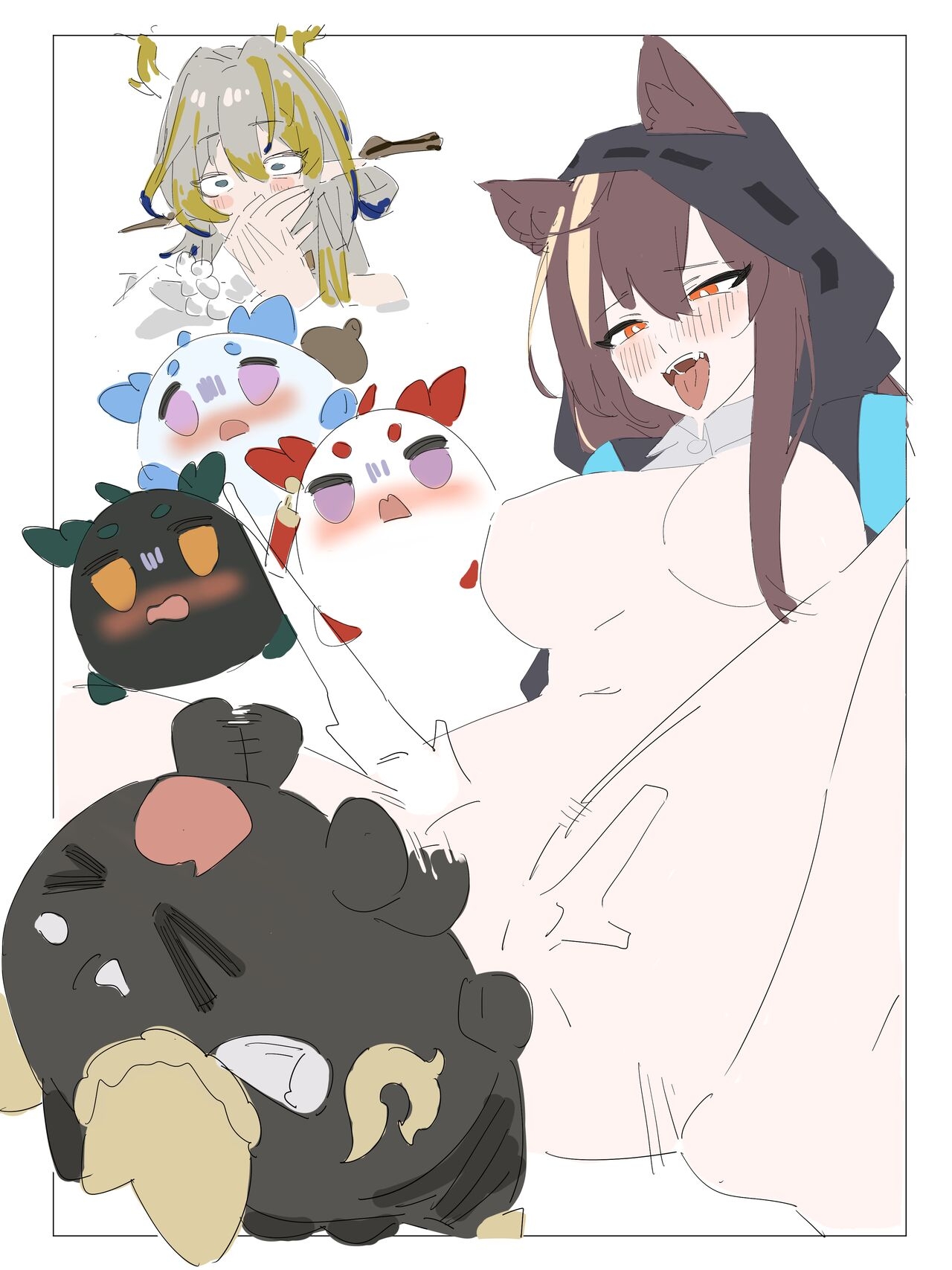 [D仔 & mirrorWU] 博士大战龙泡泡！ (明日方舟) [中国語] - Hentaiaz.com - 1