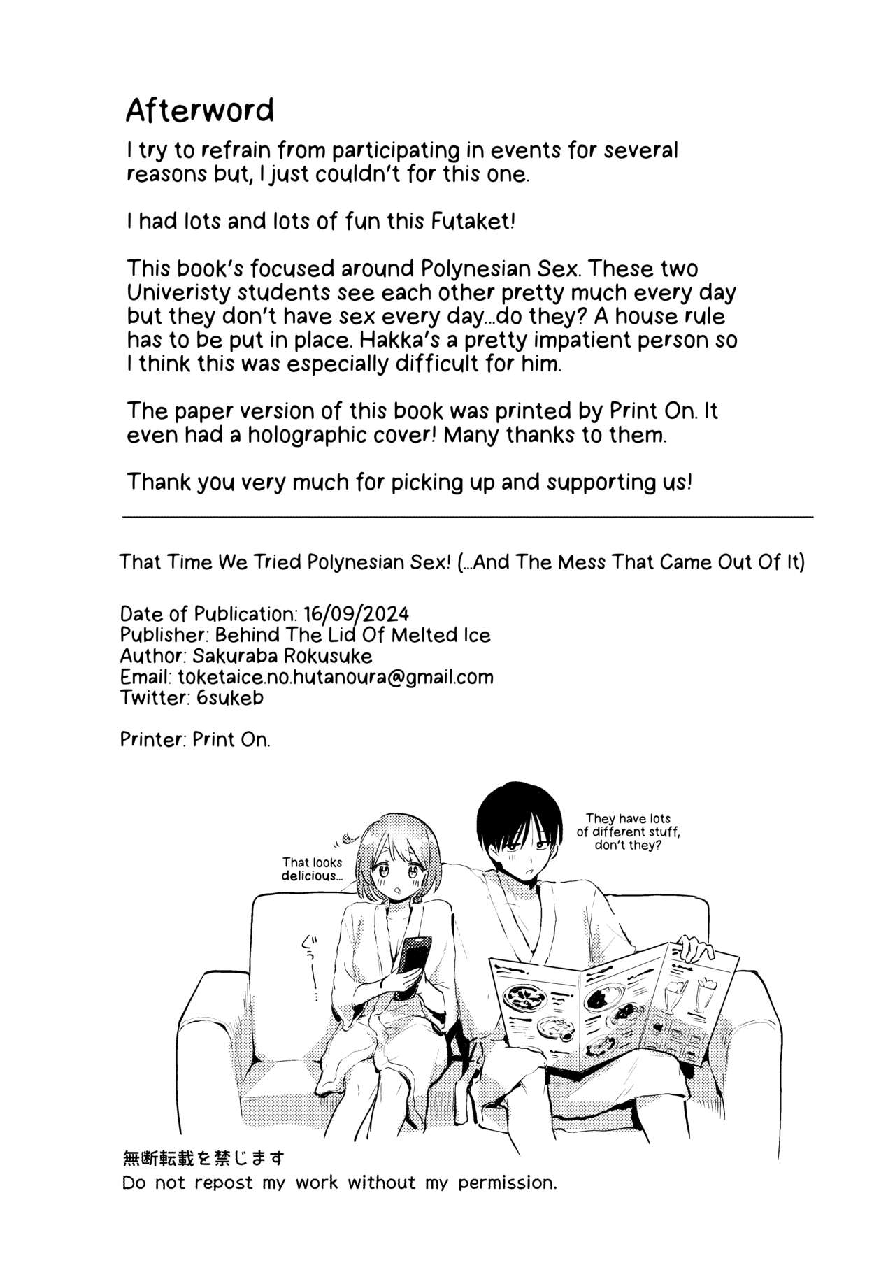 Polynesian Sex wo Kokoromiuru Kai | That Time We Tried Polynesian Sex! ...And the mess that came out of It. - Page 33