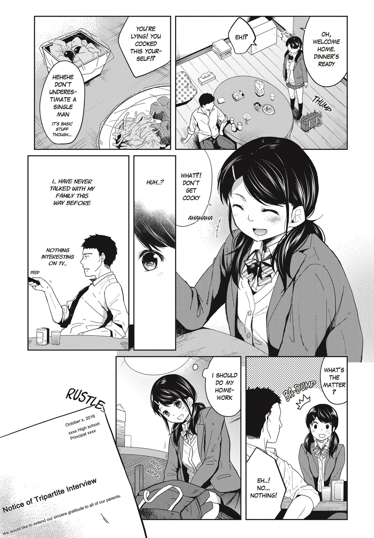 1 Room Apartment + Highschool Girl Suddenly Living Together? Close Contact!? First Sex!!? Ch.1-2 29