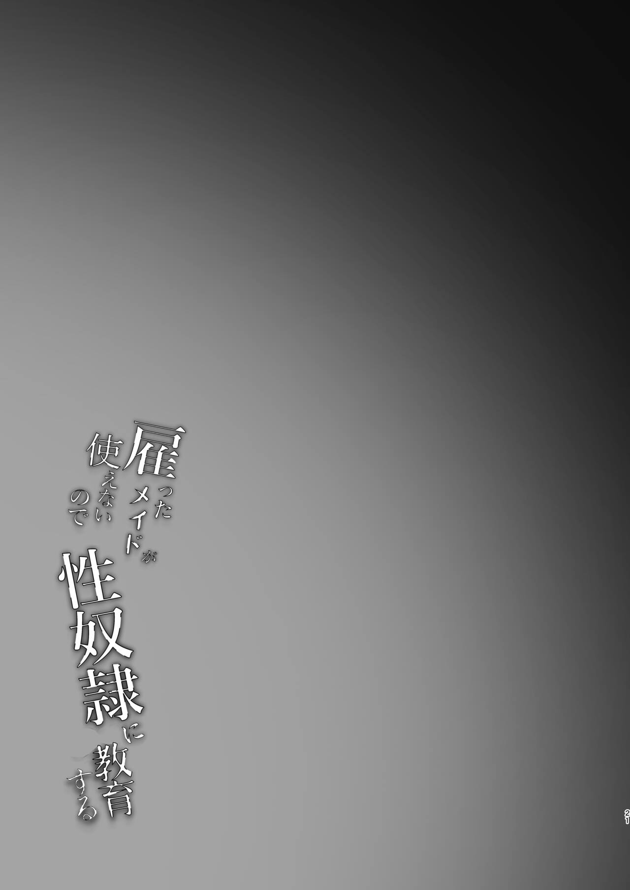 Yatotta Maid ga Tsukaenai node Seidorei ni Kyouiku Suru - Page 21