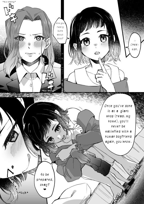 Futanari Kyojo Fuuzoku ni Ochiru Danjo | Man and Woman Falling into the Futanari Giantess Sex Industry 1