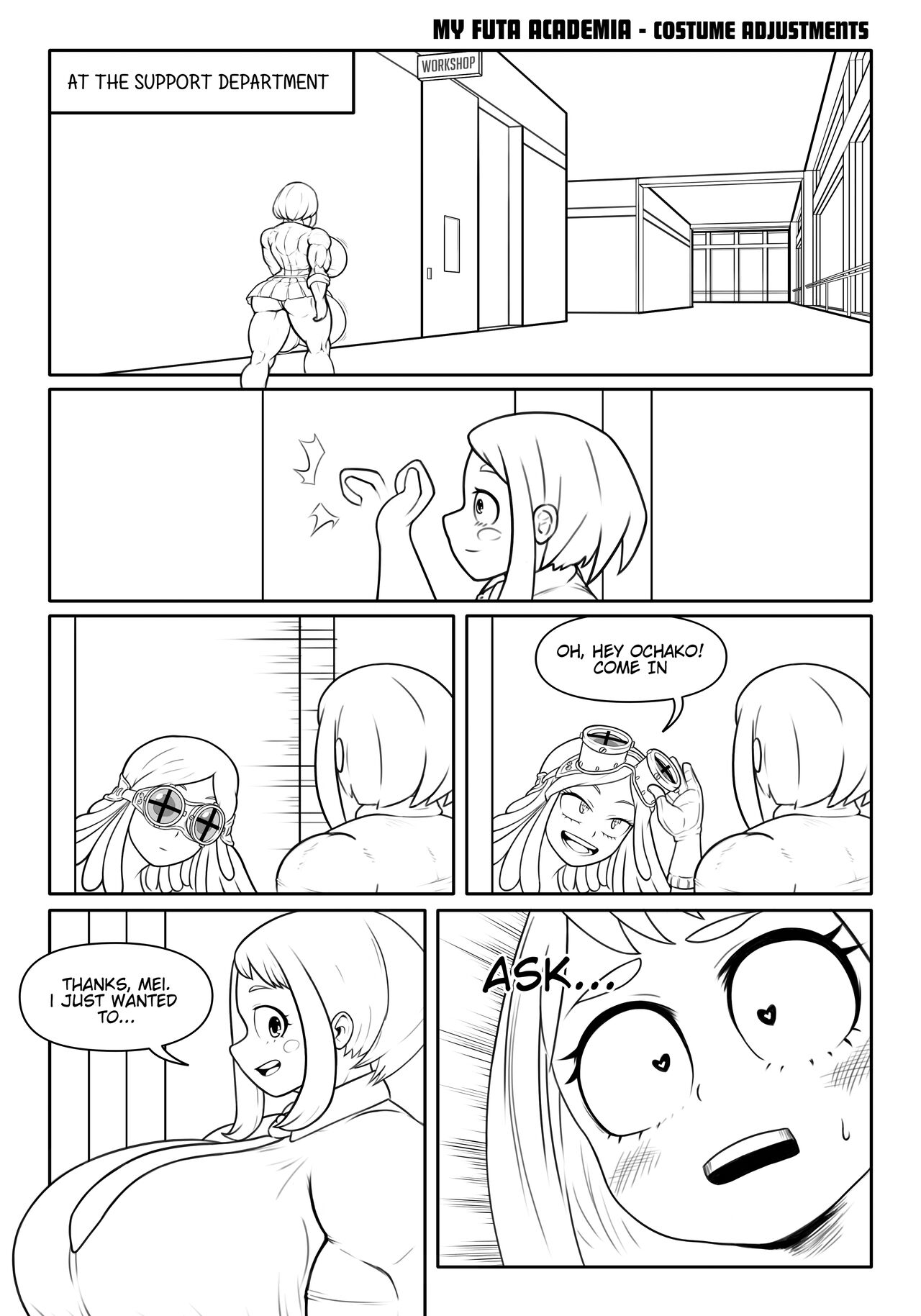 My Futa Academia: Costume Adjustments - Page 1