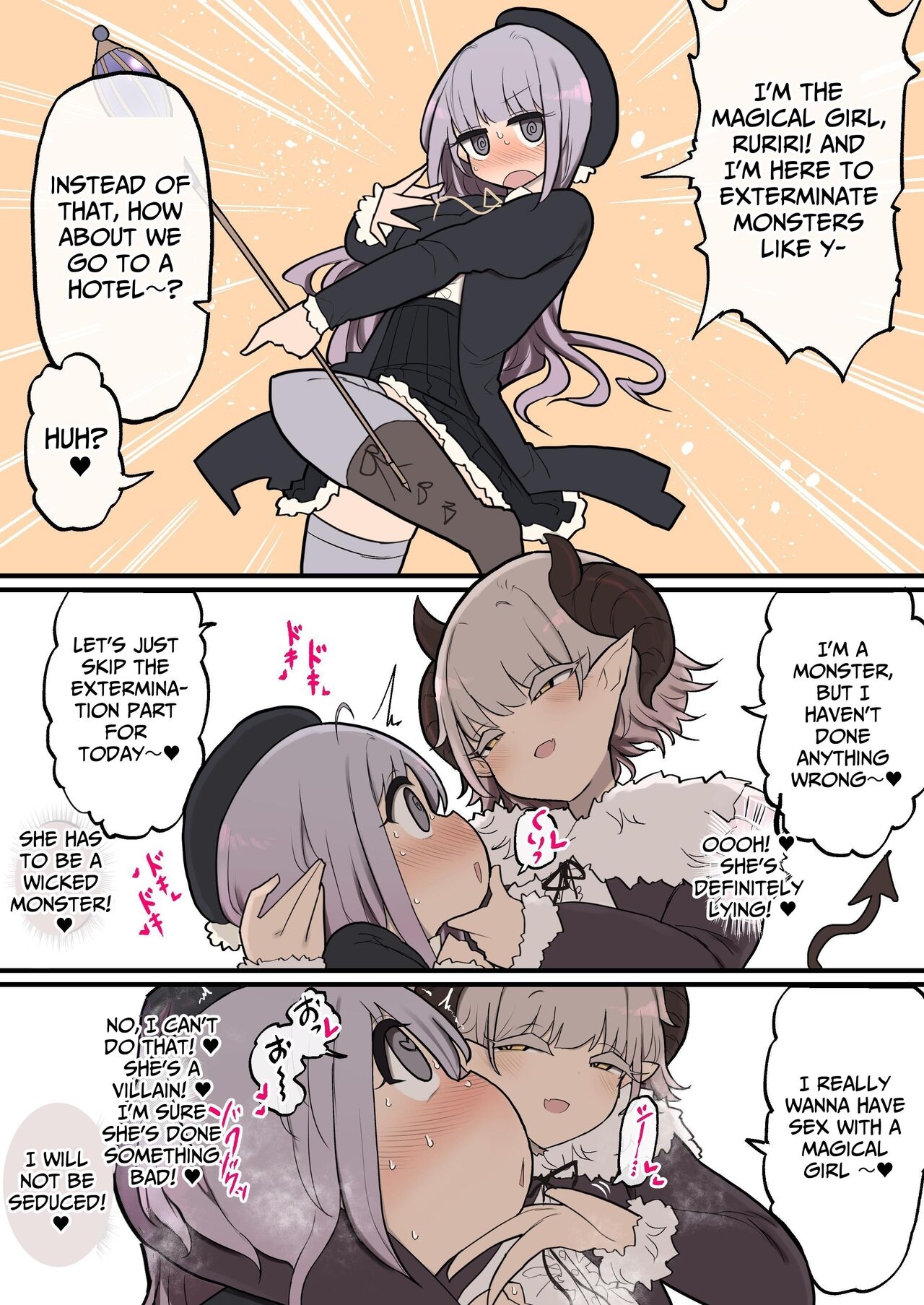 Futanari Ikemen Kaijin Oneechan | Handsome Futanari Monster Lady Dick VS Good-Looker Lovin' Novice Magical Girl - Page 4