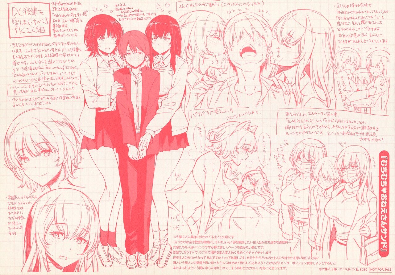 Torotoro ni Shite Ageru Ichibu Kyousan Shoten Wanimagazine Sha Gentei Leaflet Chara Settei Rough Shuu 4