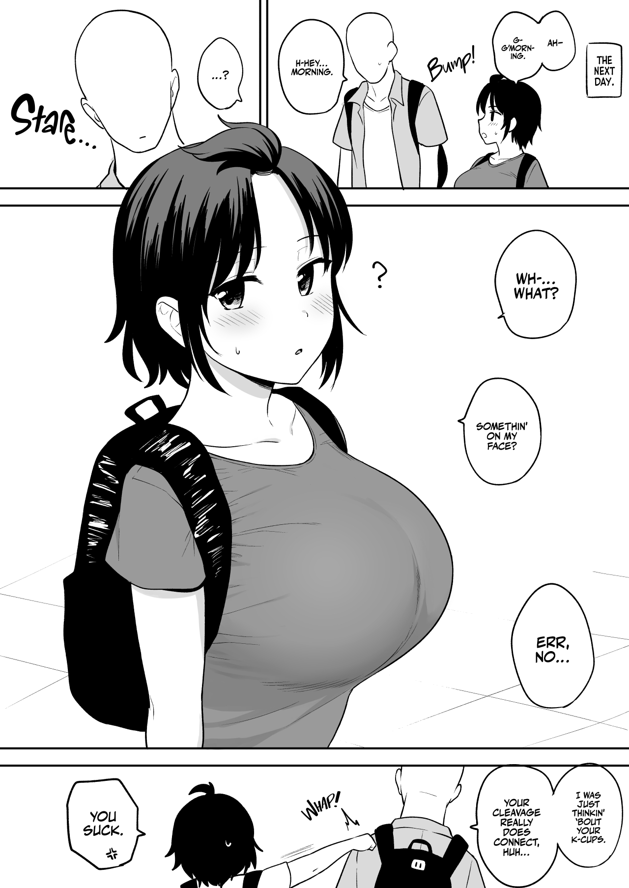 Tanima ga Tsunagaru kurai Chichi ga Dekai Onna Tomodachi | A Female Friend with Boobs So Big That Her Cleavage Connects 8