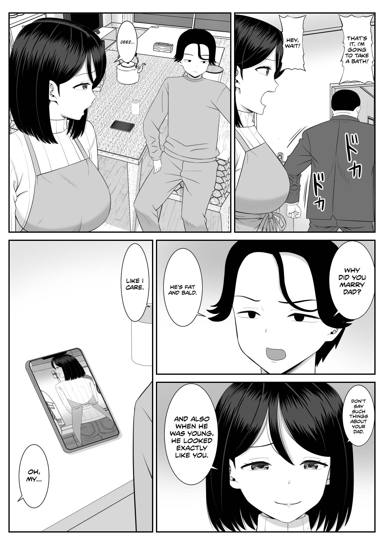 Shishunki Musuko wa Okaa-san ni Yokujou suru | Teenage Son Lusts For Mom - Page 4