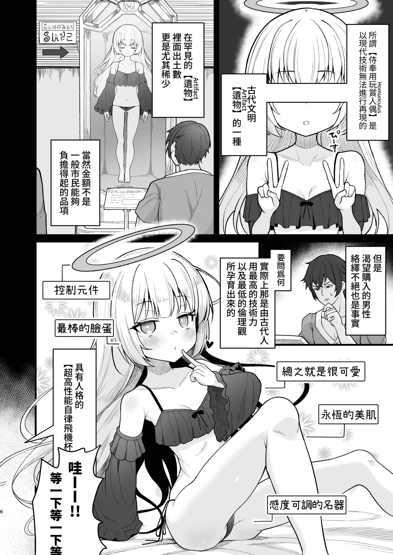 Muhyoujou na Jinzou Tenshi mo Shosen wa Tada no Onahole - Page 7