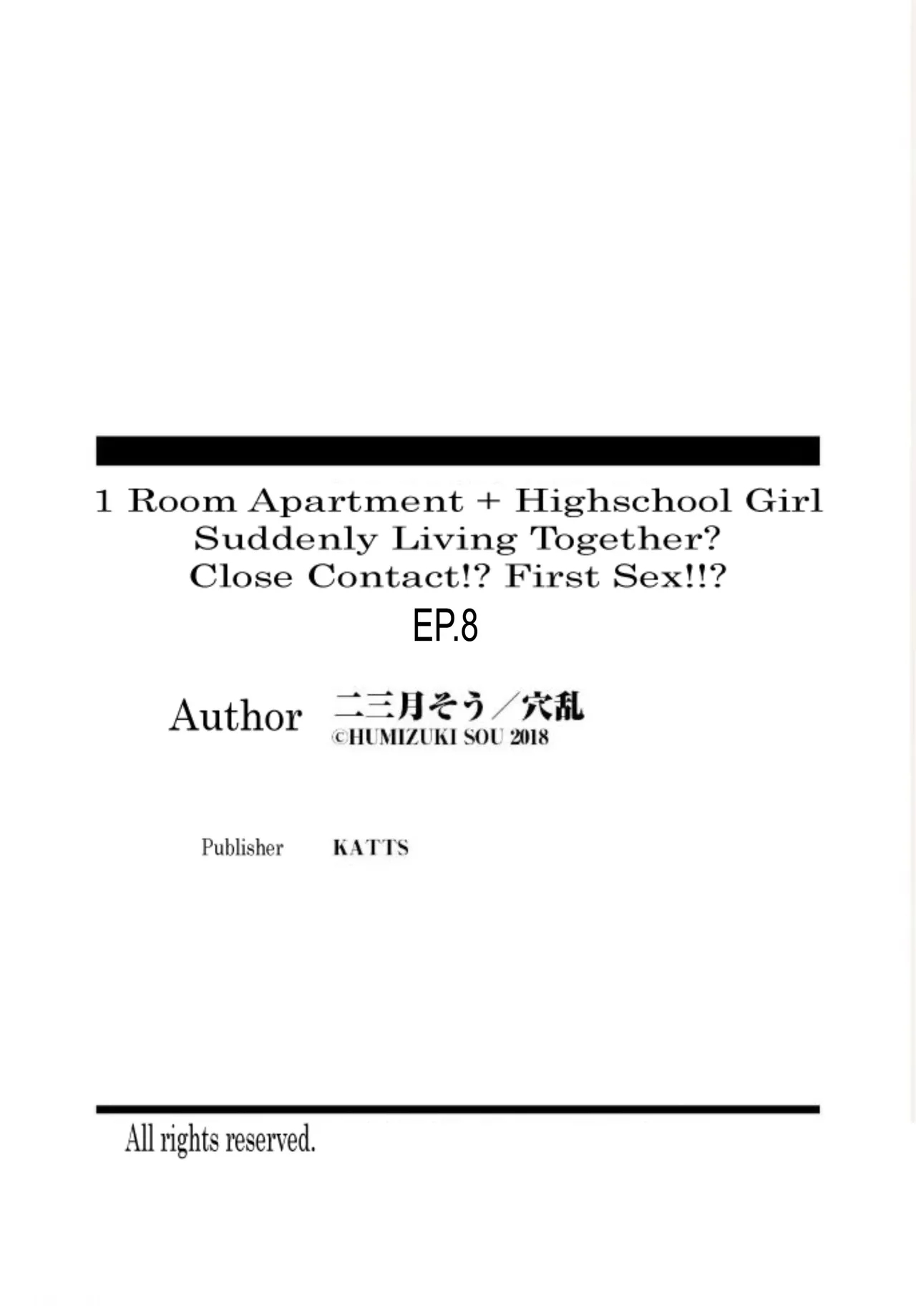 1 Room Apartment + Highschool Girl Suddenly Living Together? Close Contact!? First Sex!!? Ch.1-8 - Page 208