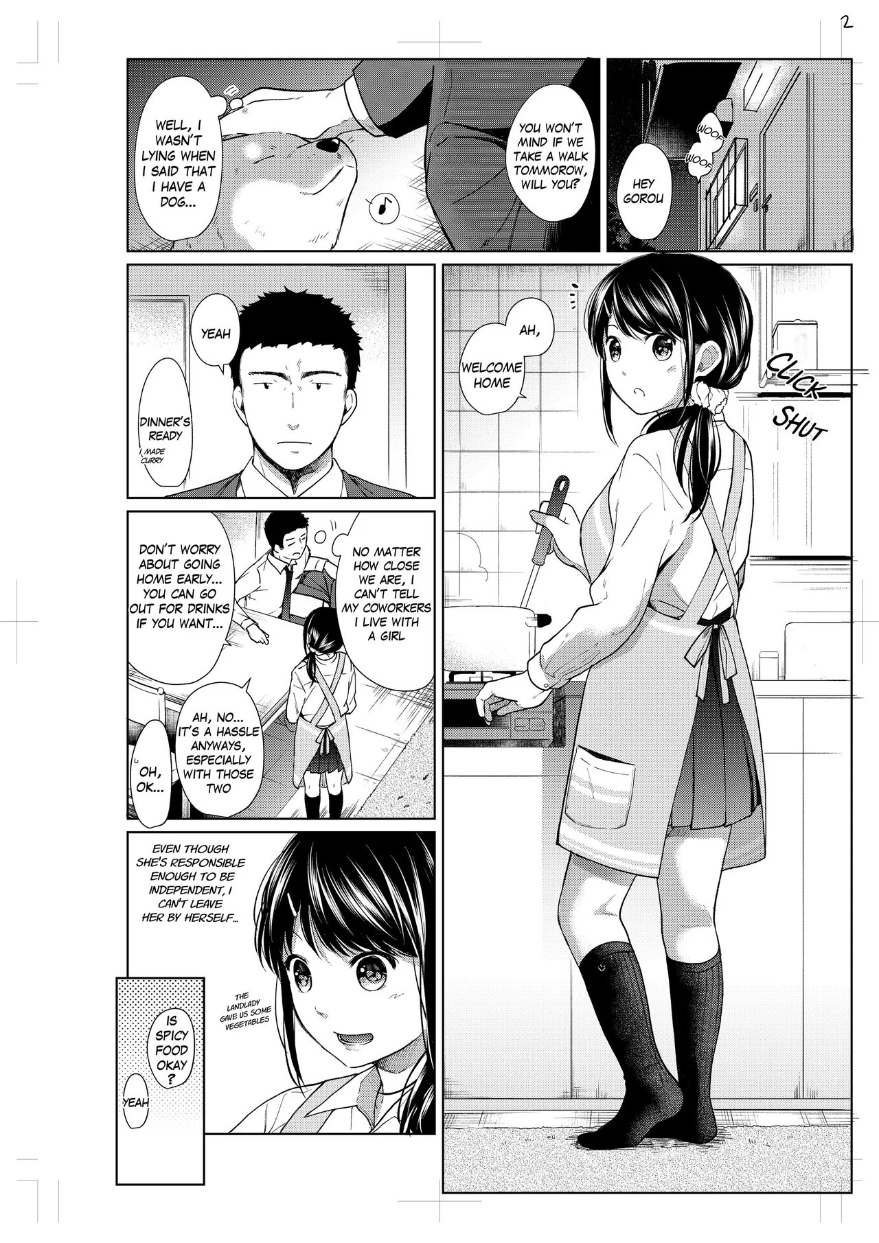 1 Room Apartment + Highschool Girl Suddenly Living Together? Close Contact!? First Sex!!? Ch.1-10 158