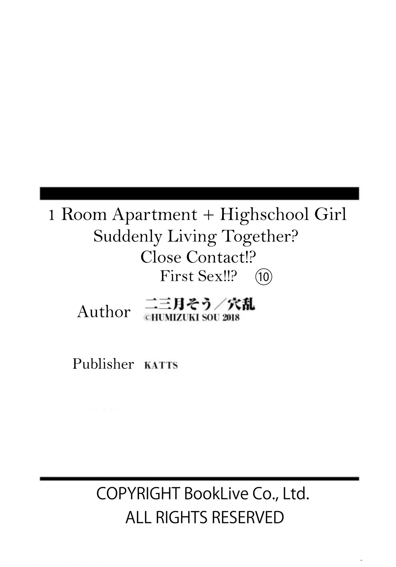 1 Room Apartment + Highschool Girl Suddenly Living Together? Close Contact!? First Sex!!? Ch.1-10 258