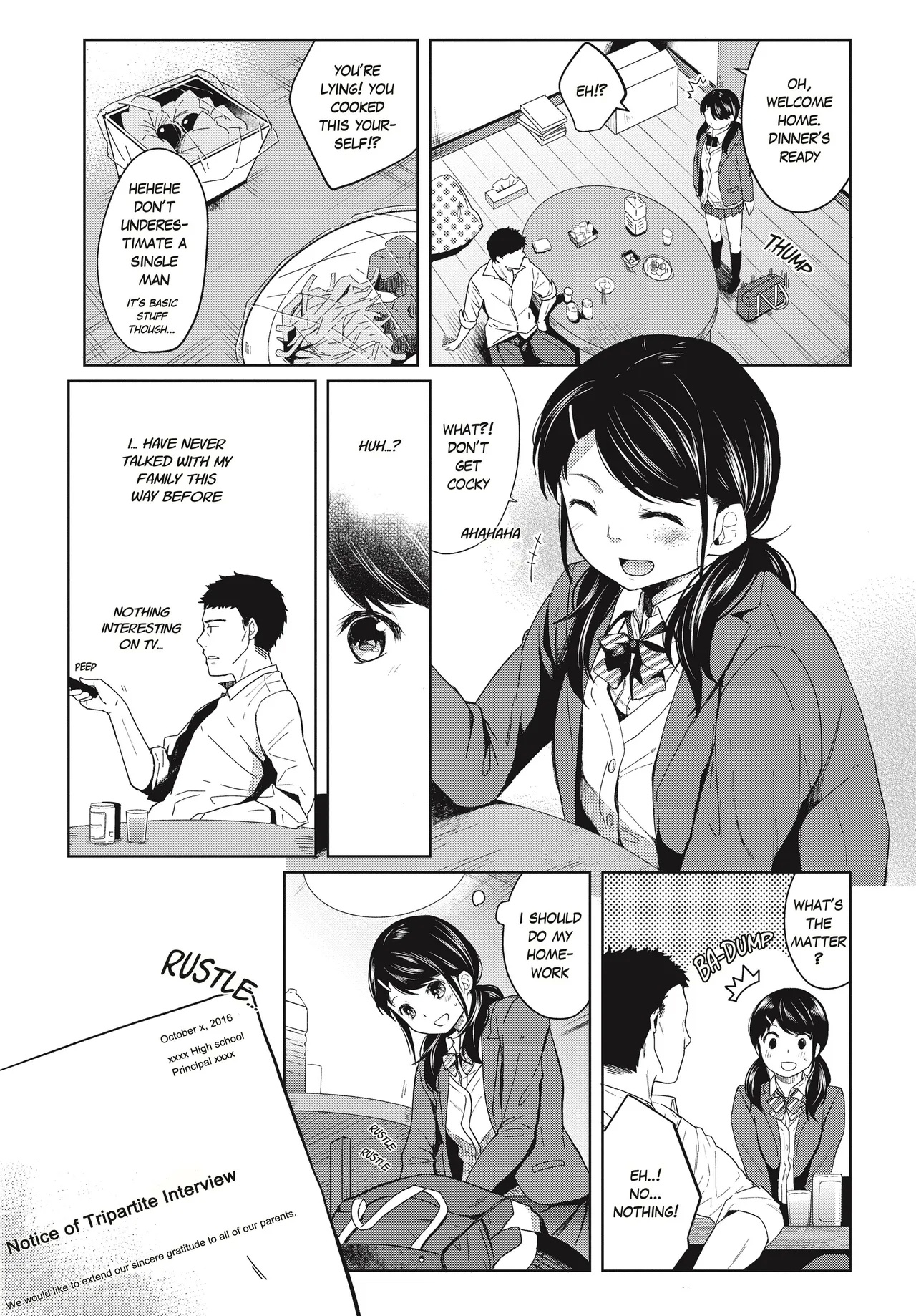 1 Room Apartment + Highschool Girl Suddenly Living Together? Close Contact!? First Sex!!? Ch.1-10 29