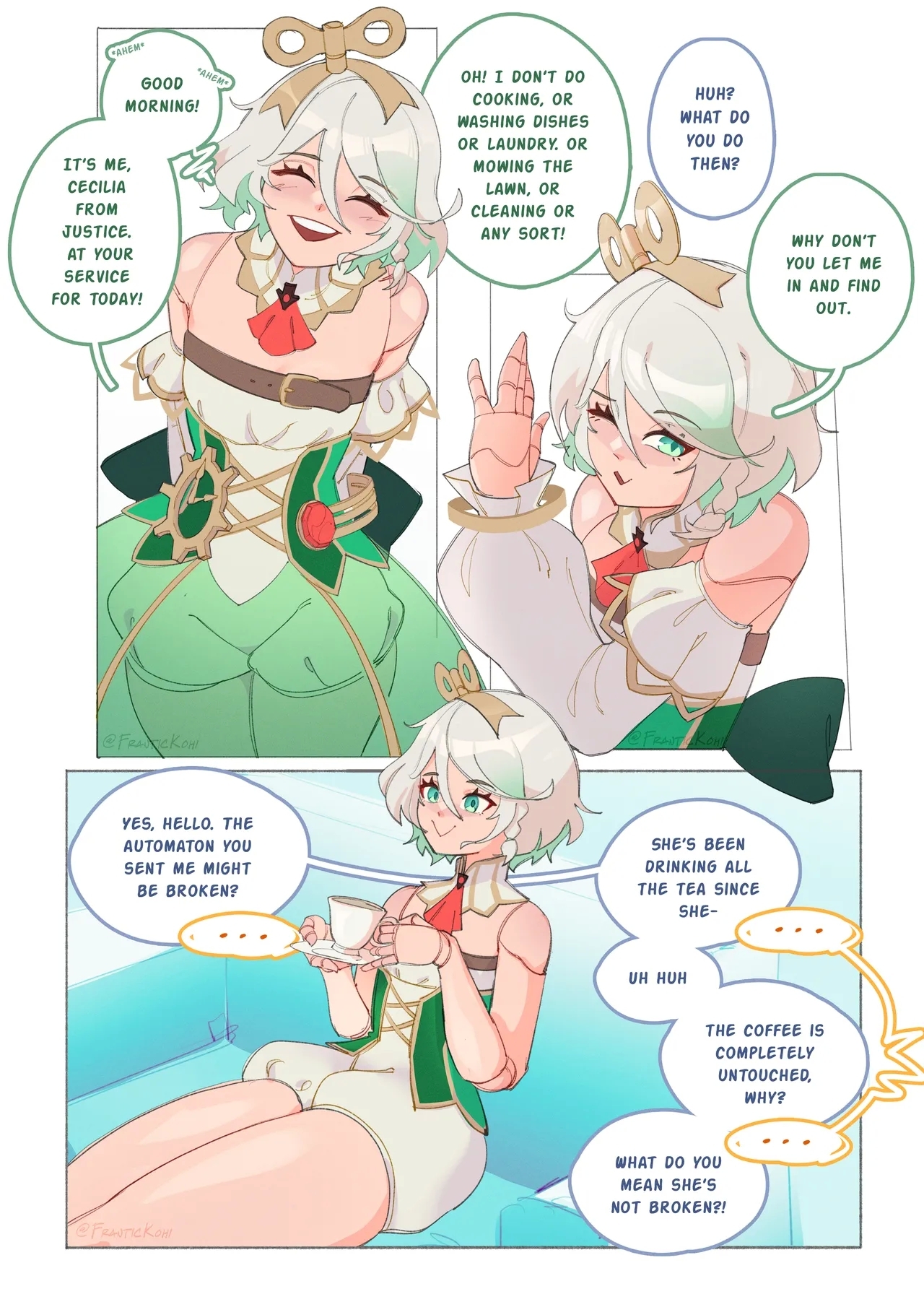 Cecilia at Your Service + Animation - Page 1