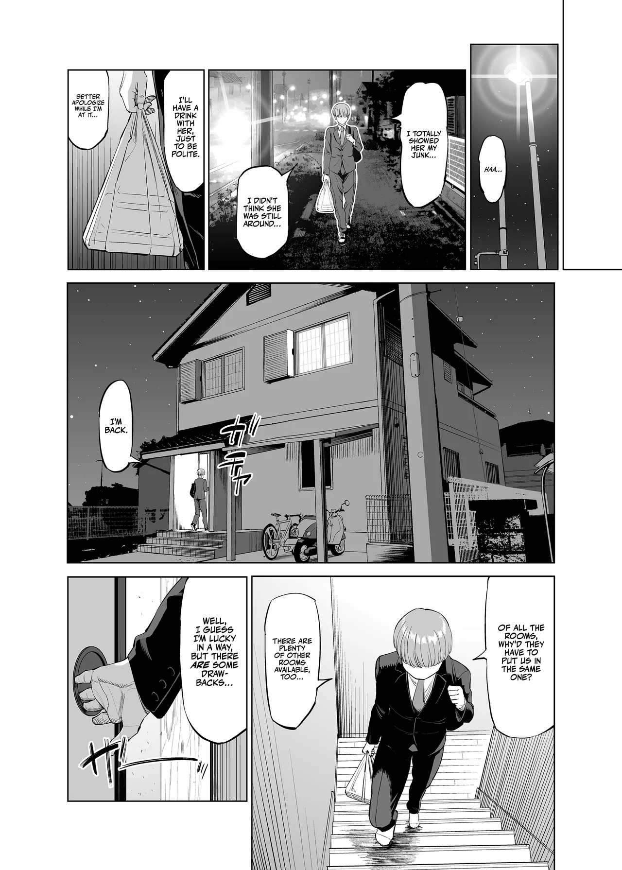 Yokkyuu Fuman na Share House no Juunin Otagai Seiyoku Tsuyoi node Souiu Kankei ni Nacchaimashou ka | Frustrated Share House Residents - Why don't we just get together since we're both horny? - Page 10