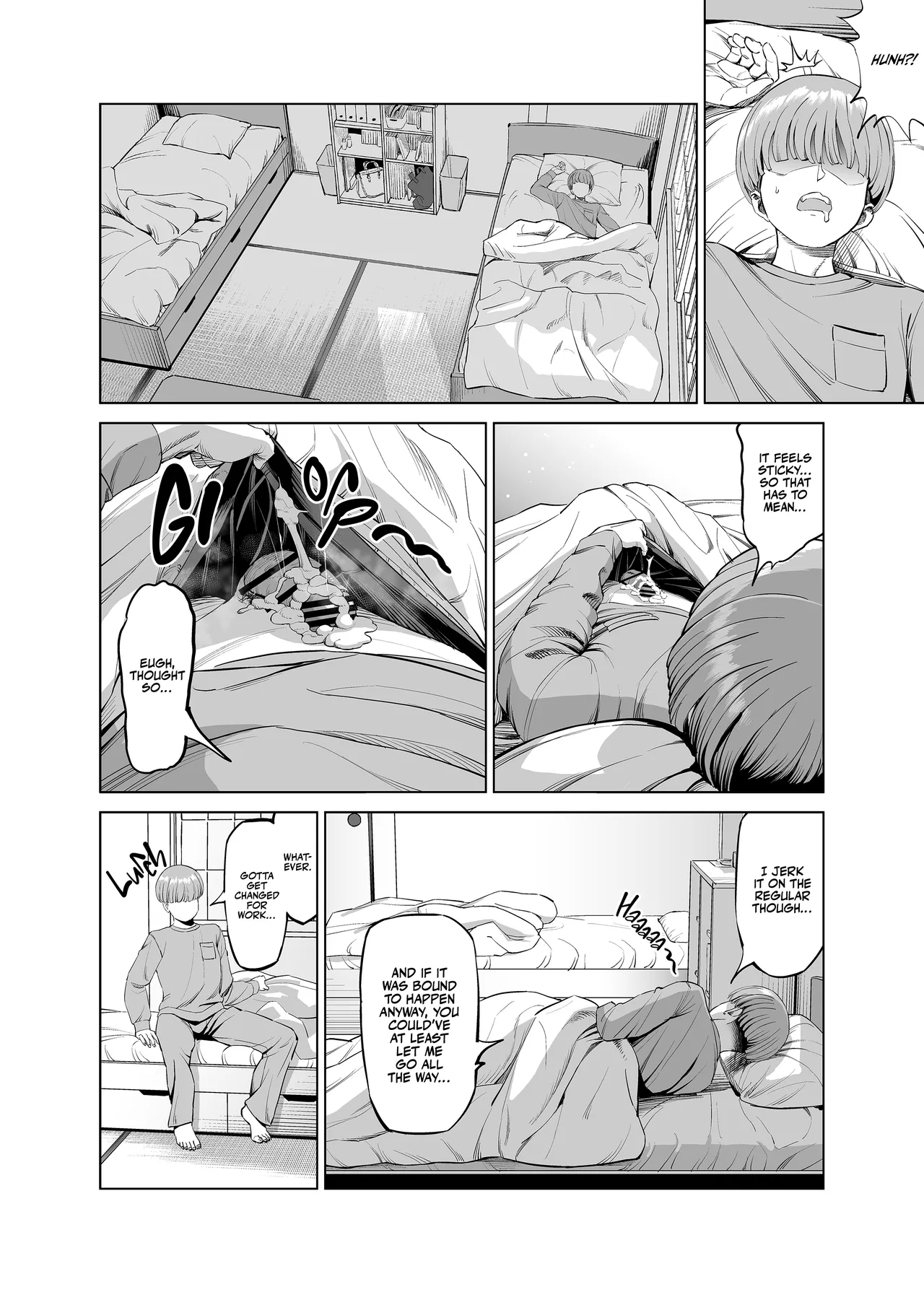 Yokkyuu Fuman na Share House no Juunin Otagai Seiyoku Tsuyoi node Souiu Kankei ni Nacchaimashou ka | Frustrated Share House Residents - Why don't we just get together since we're both horny? - Page 6