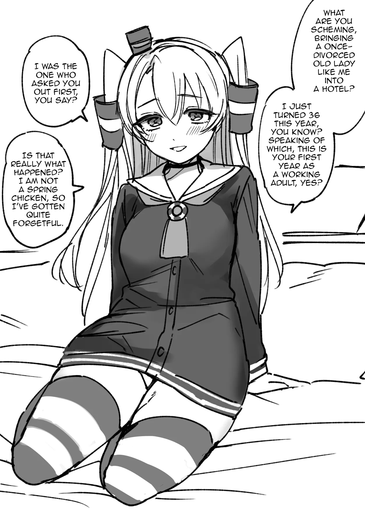 [3260 (Saburou)] Batsuichi Amatsukaze Layer (36) Rakugaki Manga | A Doodle about a Once-divorced Amatsukaze Cosplayer (Kantai Collection -KanColle-) [English] 0