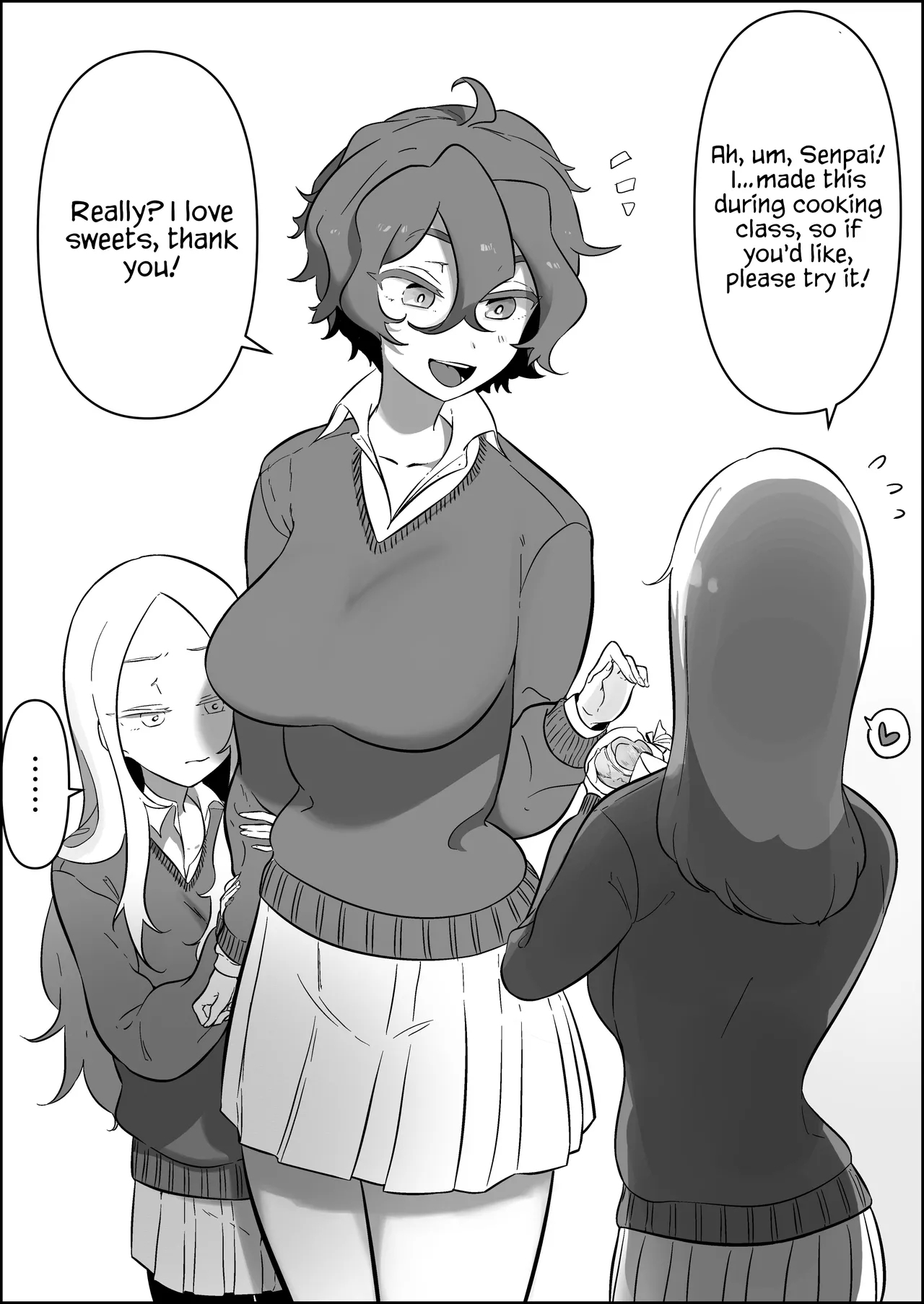 Futanari Shukushou: Fumitsuke + Tamafumi + Gohoubi Fera | Shrunken Futanari: Trampling + Balls Stepping + Reward Blowjob - Page 1