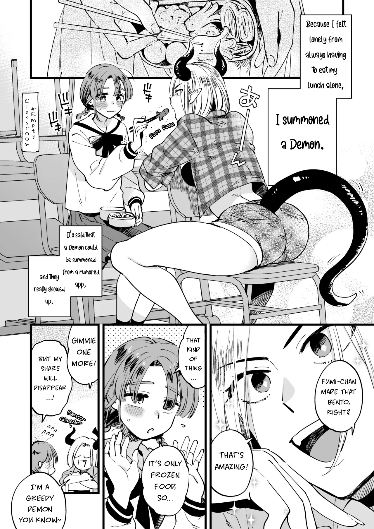 Sabishi Katta node Akuma o Shoukan shitara Taika to shite Futanari Yuri Ecchi Saserarete Shimau - Page 2