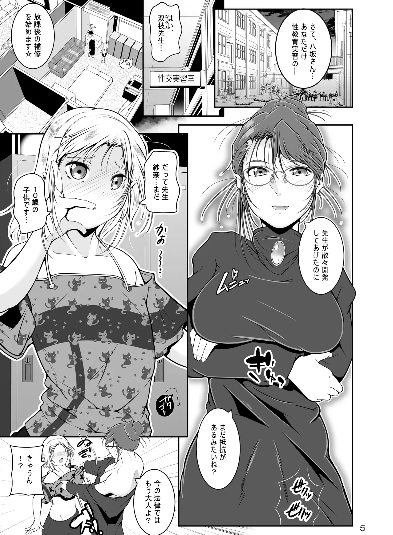 Futanari Sensei no Seikyouiku Jisshuu - Page 6