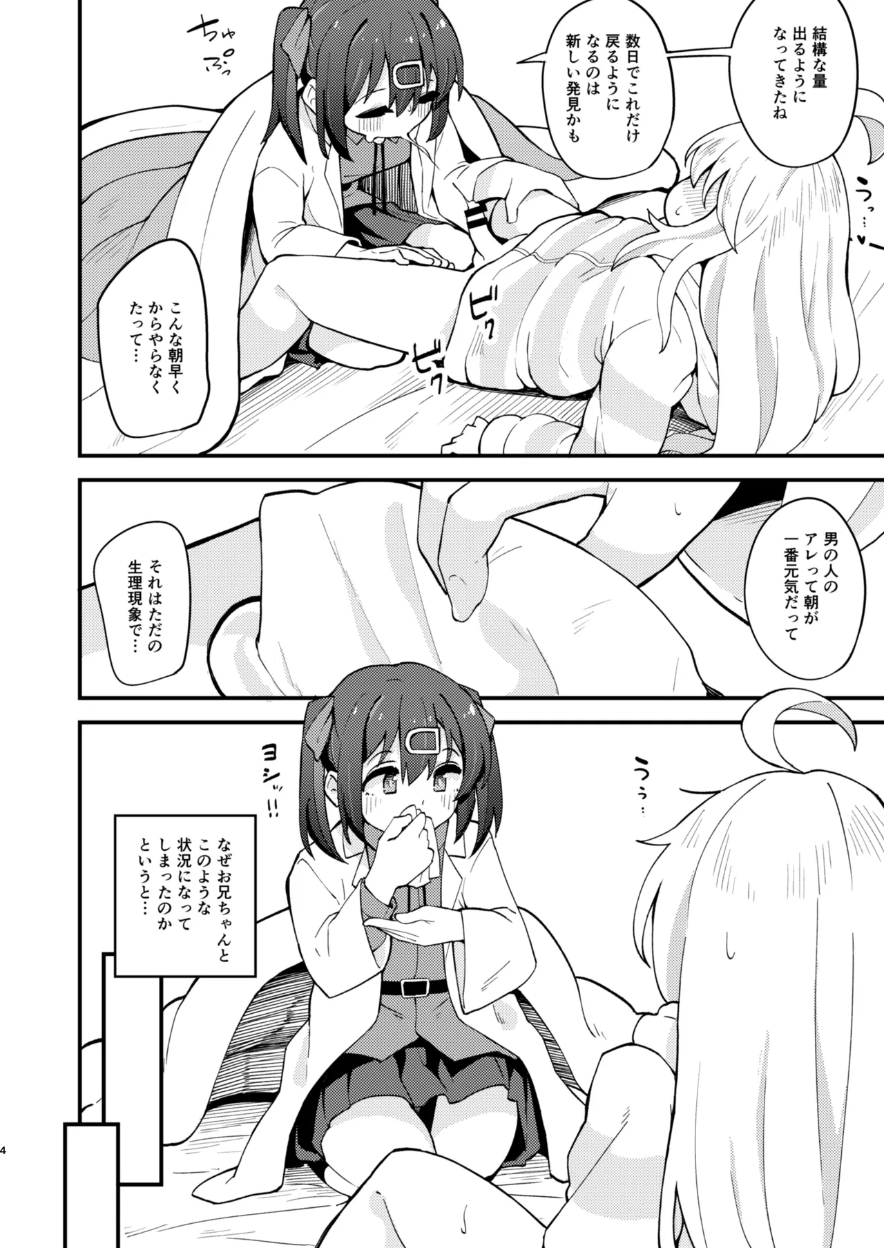 女の子に慣れすぎてしまって失われたお兄ちゃんの男の自信を取り戻すHな本 - Page 3