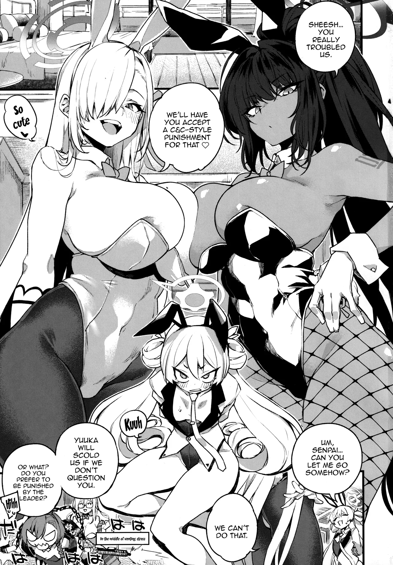 (ブルーマーケット13) [SEVEN TAILS (福犬)] WHITE RABBIT HUNTING (ブルーアーカイブ)  [英訳] - Hentaiaz.com - 2