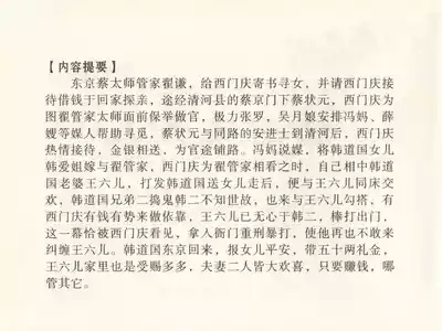 金瓶梅全传 十八 包占王六儿 4