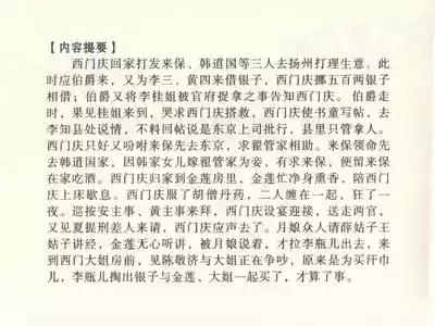金瓶梅全传 二十六 藏身西门宅 4