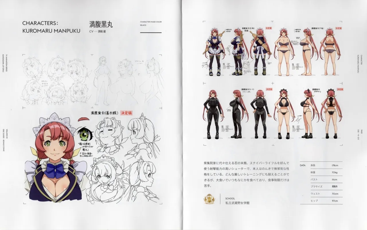 Kandagawa JET GIRLS DVD Bonus Booklets - Manga + Character Art - Page 32